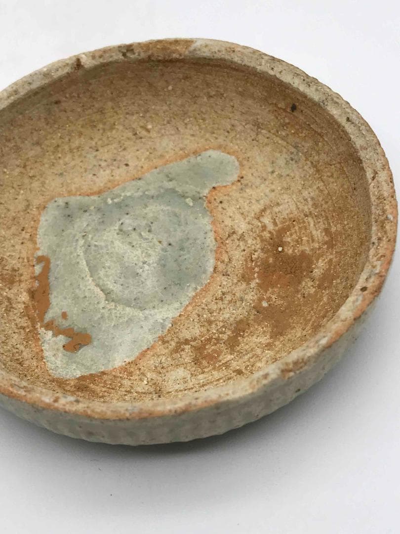 北宋時代　青白磁貼花牡丹文合子　香盒　香合　茶道具　香道具　(F-56)