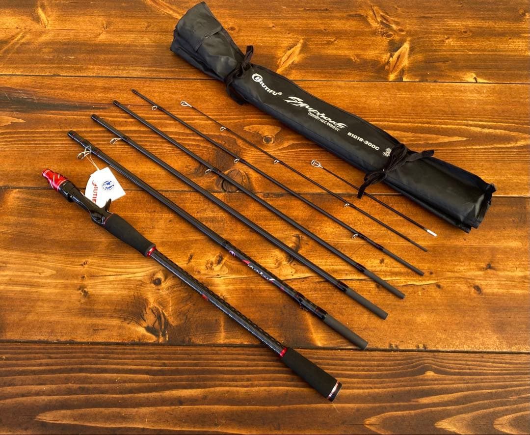 カーボンロッド　ライトショアジギング 10ft パックロッド　ベイトロッド　新品
