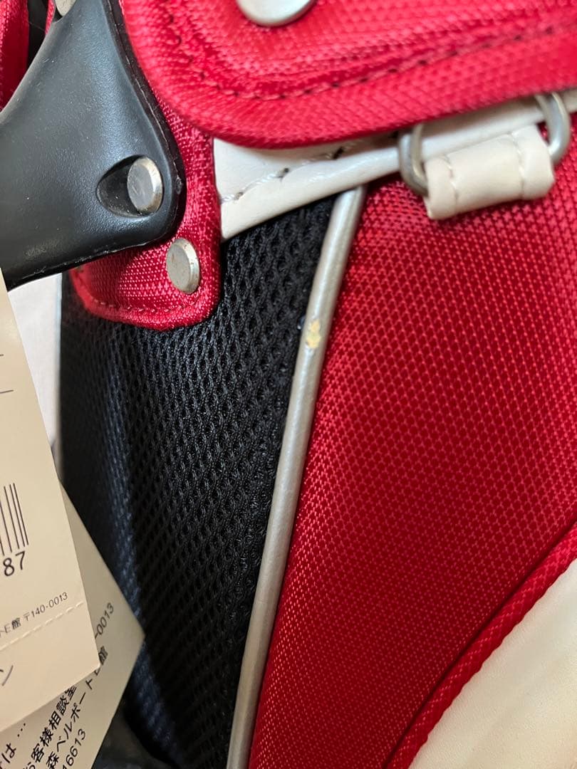 ブリヂストン　BRIDGESTONE キャディバッグ 未使用　赤　タグ付き