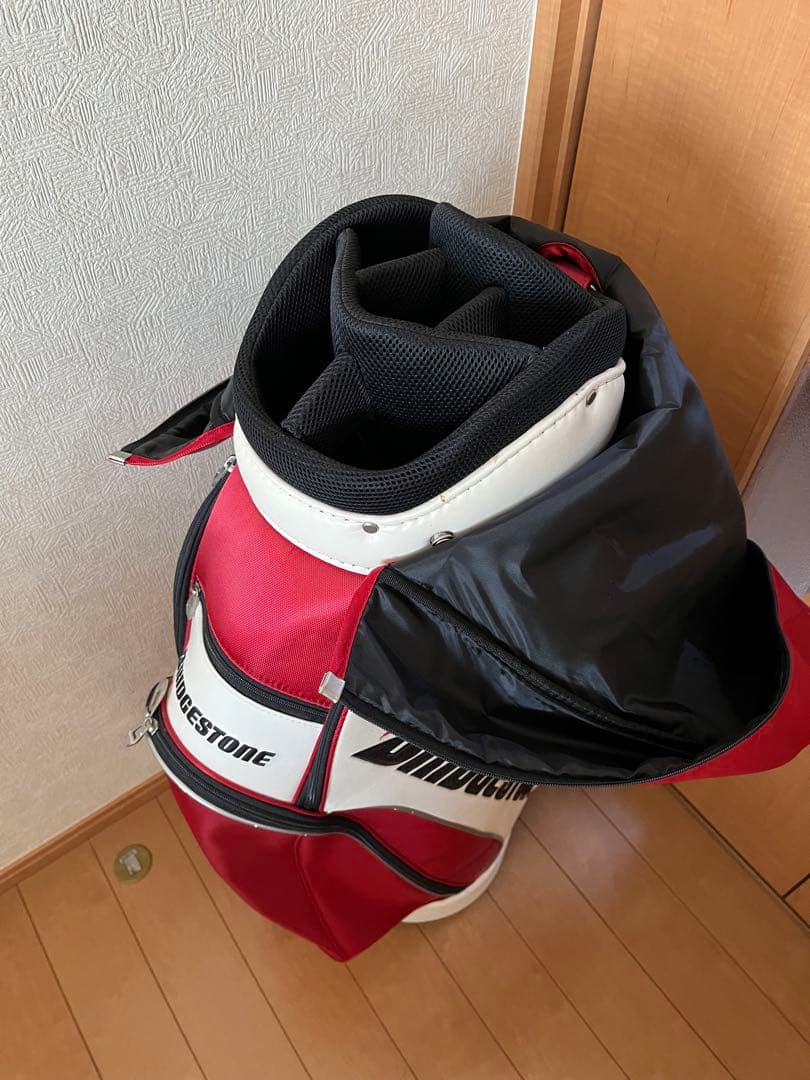 ブリヂストン　BRIDGESTONE キャディバッグ 未使用　赤　タグ付き