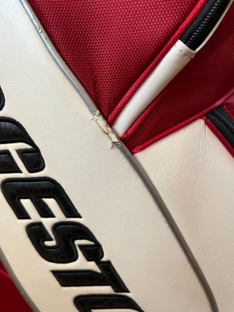 ブリヂストン　BRIDGESTONE キャディバッグ 未使用　赤　タグ付き