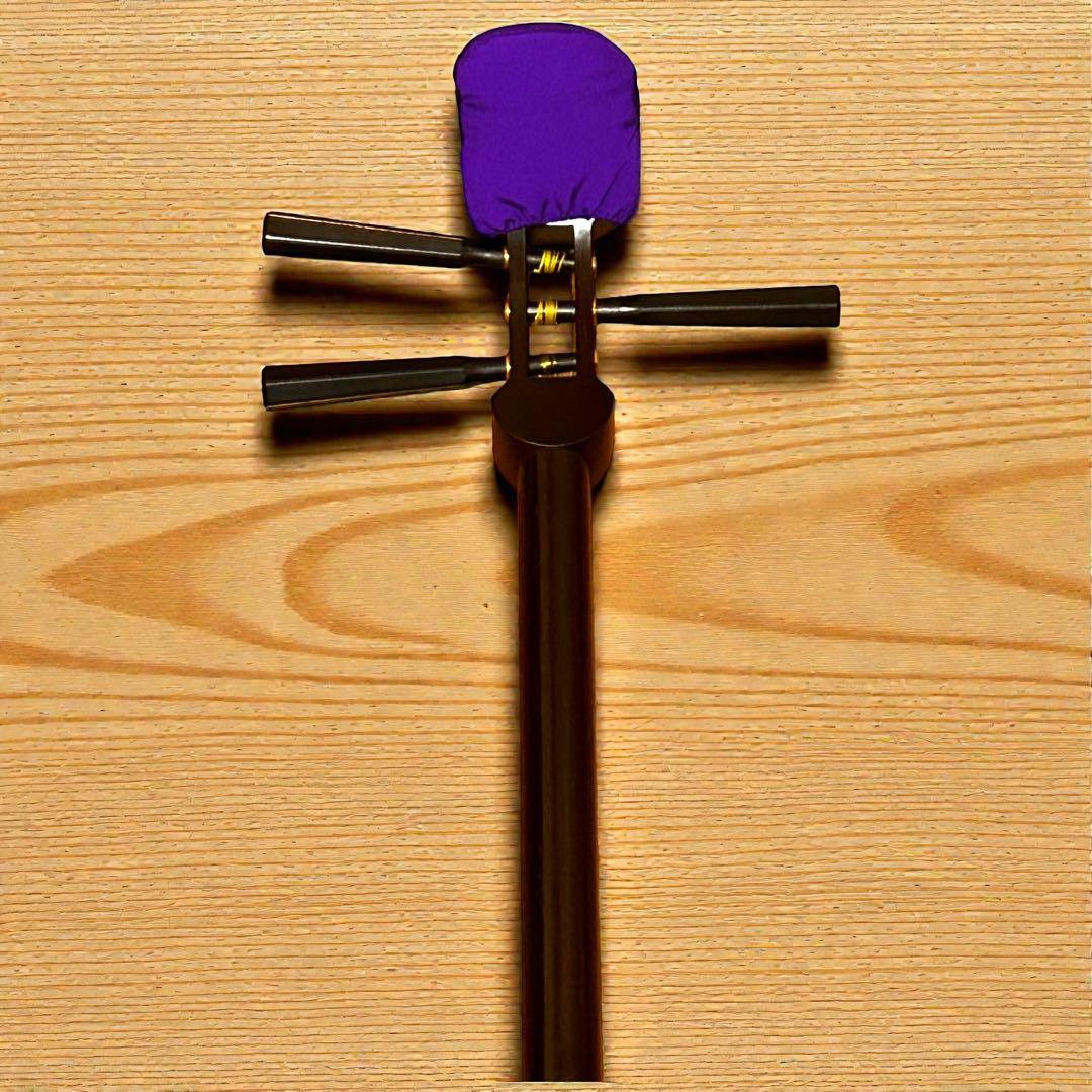 高級撥付き❣️重厚感✨ハードケース付き❣️長唄三味線 中棹 紅木 三味線 弦楽器