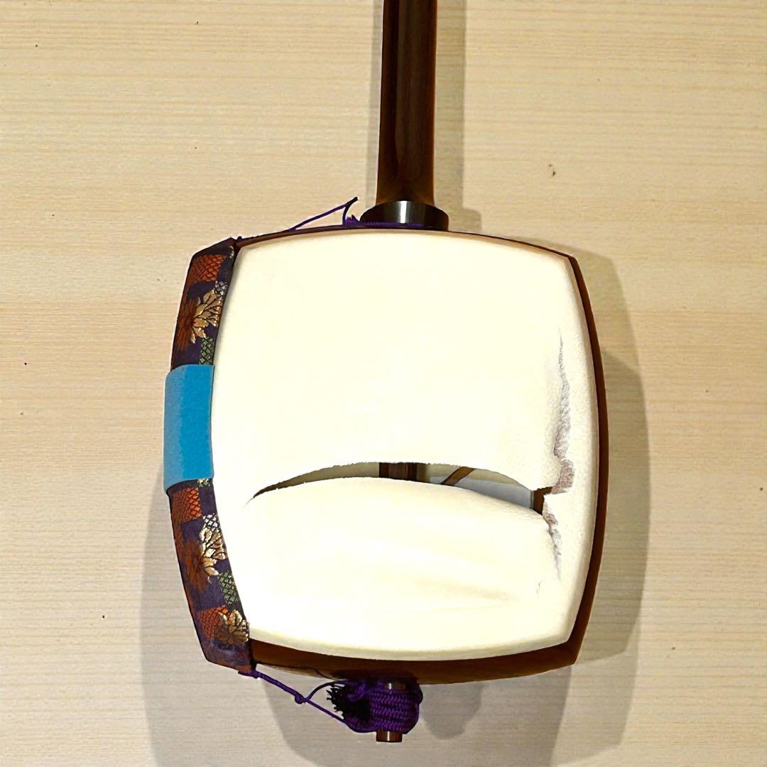 高級撥付き❣️重厚感✨ハードケース付き❣️長唄三味線 中棹 紅木 三味線 弦楽器