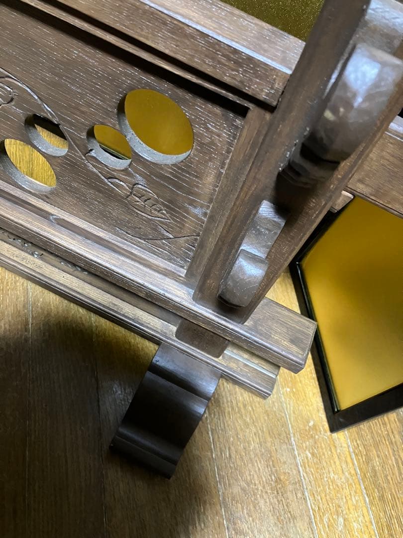 刀掛け 透かし彫り 特注 一点物