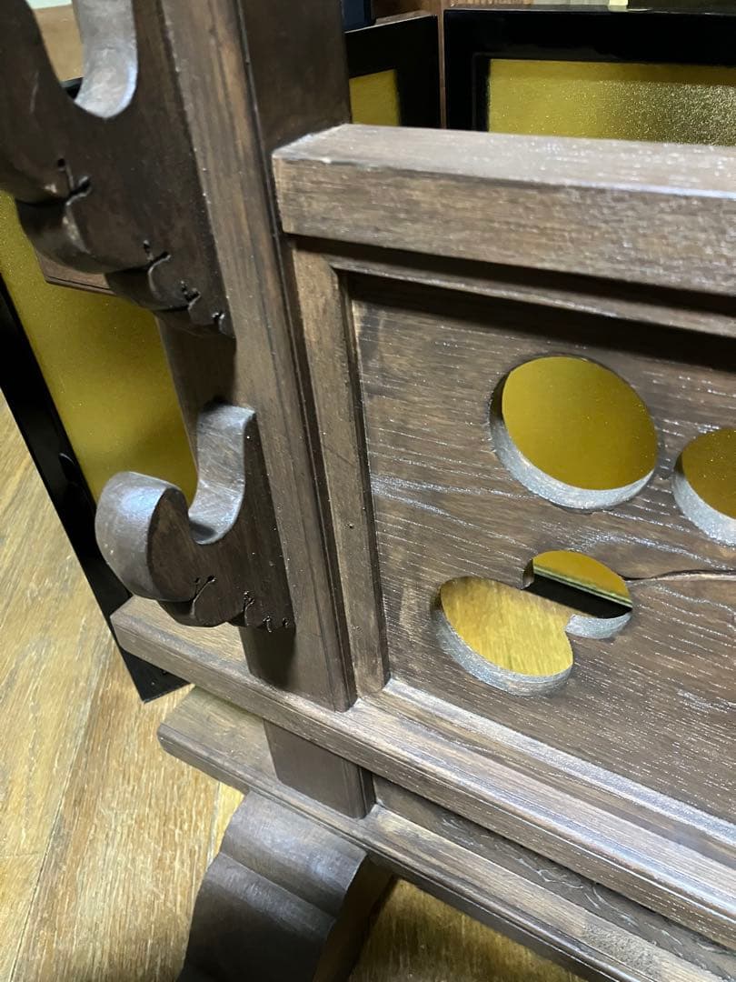 刀掛け 透かし彫り 特注 一点物