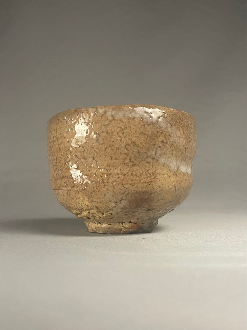 「炎の陶工」【月形那比古】作 鬼萩茶盌 抹茶茶碗 茶道具 共箱