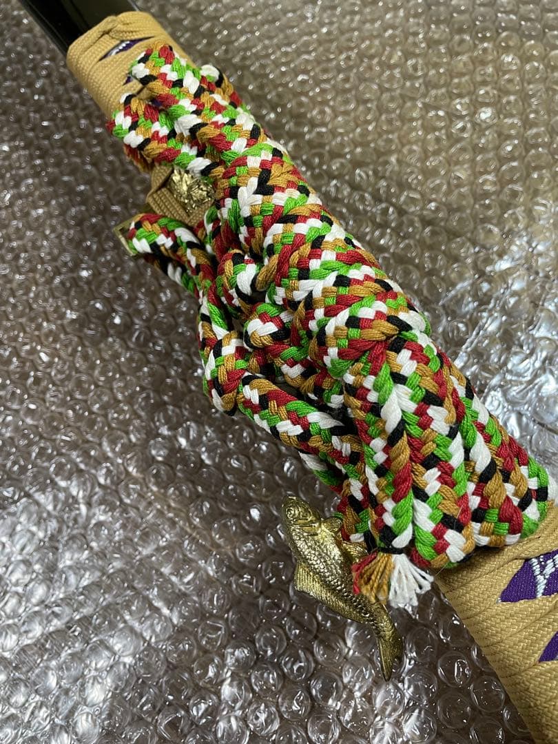 高級武具♢模造刀／レプリカ☆美品☆陣太刀☆ 刀身に竜の彫り物　観賞用