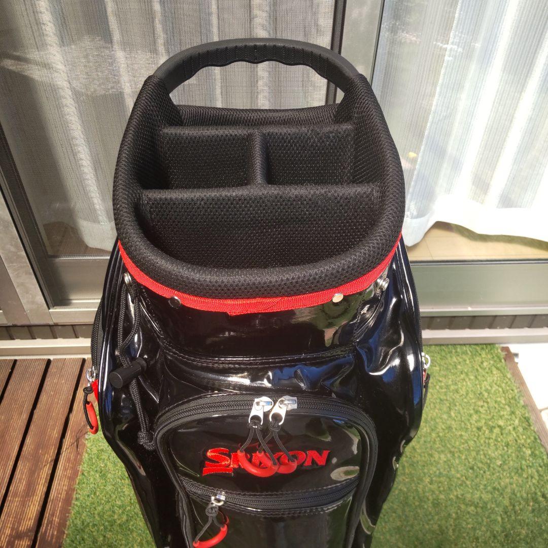 スリクソンキャディバッグ ブラック/レッド