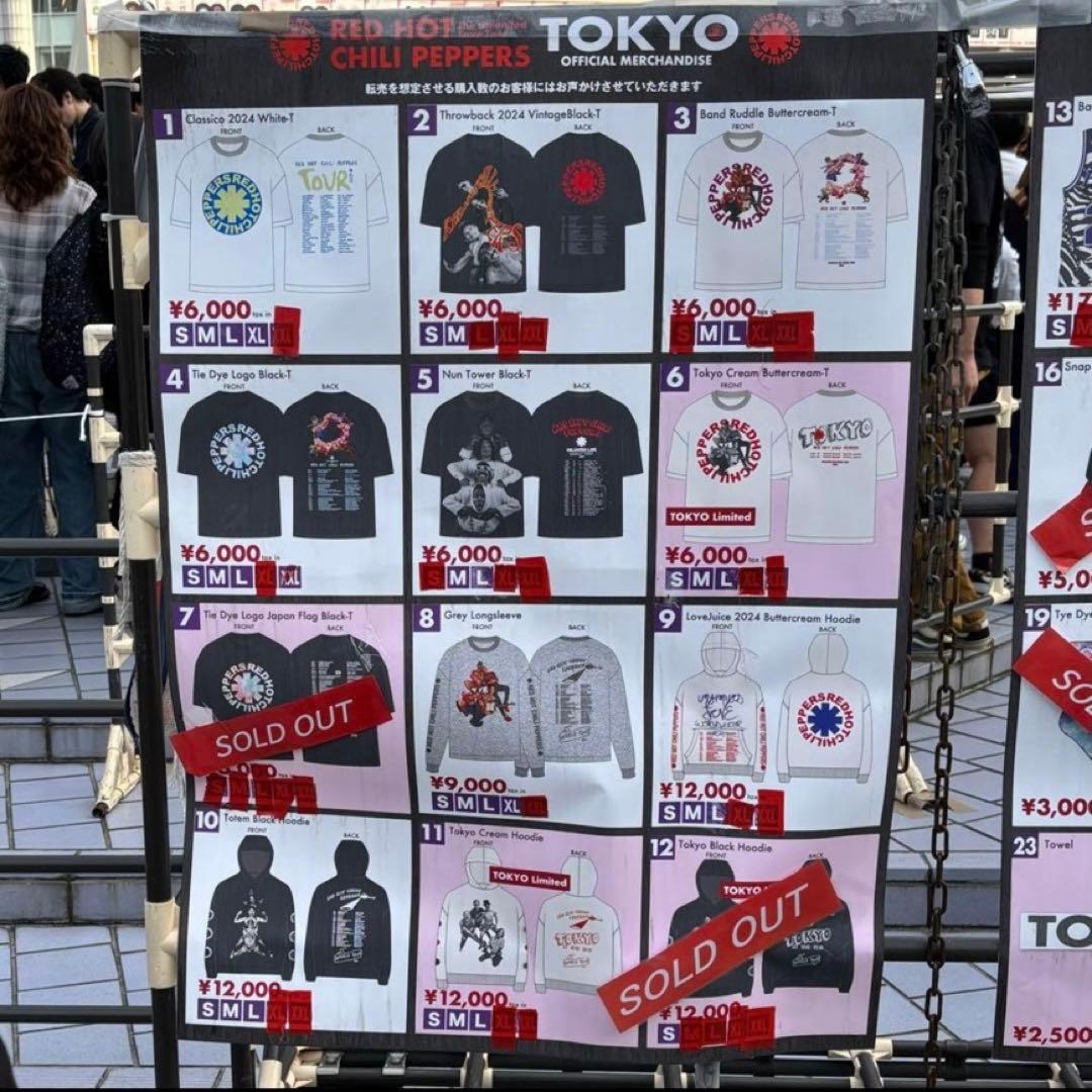 XLサイズ 新品 レッチリ 2024 東京ドーム ツアー ロンT