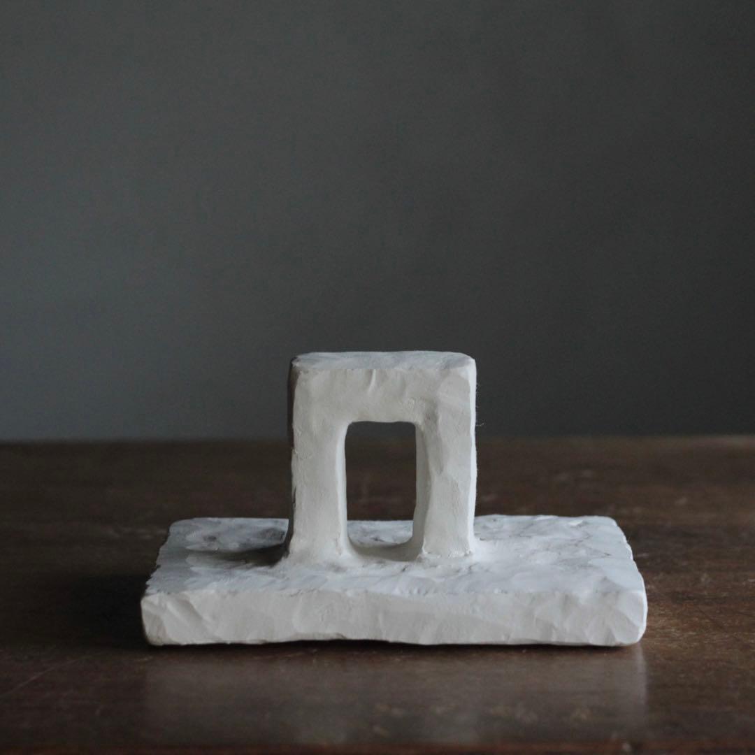 石塑粘土 立体作品 「死者の門」 現代美術 sculpture オブジェ