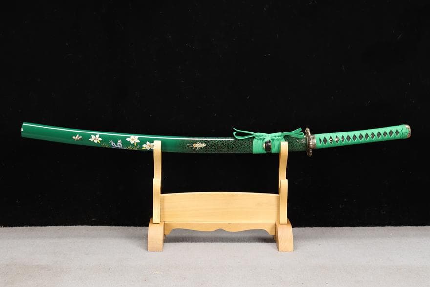 精品銅装T 10焼刃『万花』 日本刀 模造刀 居合刀 斬馬刀 龍泉剣