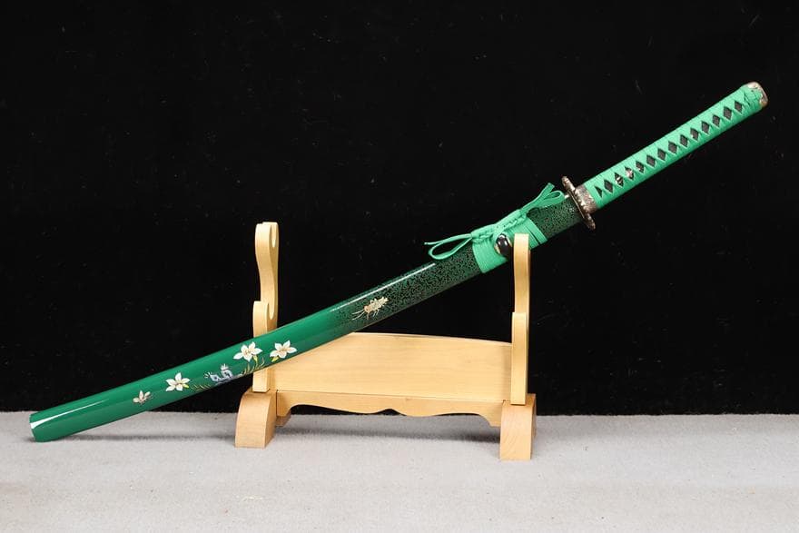 精品銅装T 10焼刃『万花』 日本刀 模造刀 居合刀 斬馬刀 龍泉剣