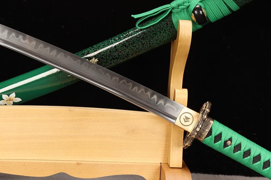 精品銅装T 10焼刃『万花』 日本刀 模造刀 居合刀 斬馬刀 龍泉剣