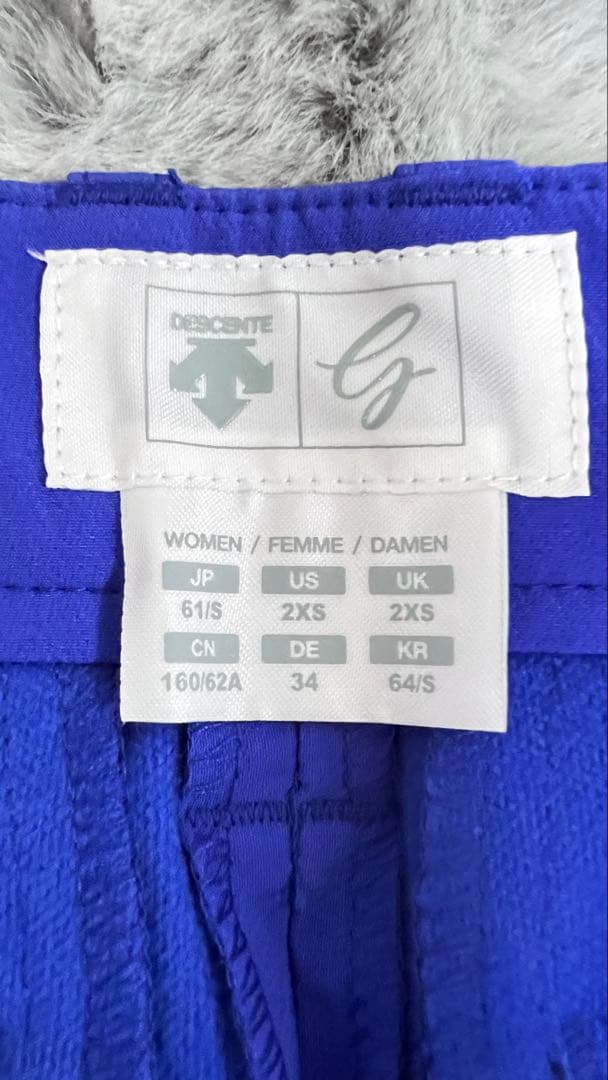 DESCENTE レディース ゴルフ スカート 青 2XS