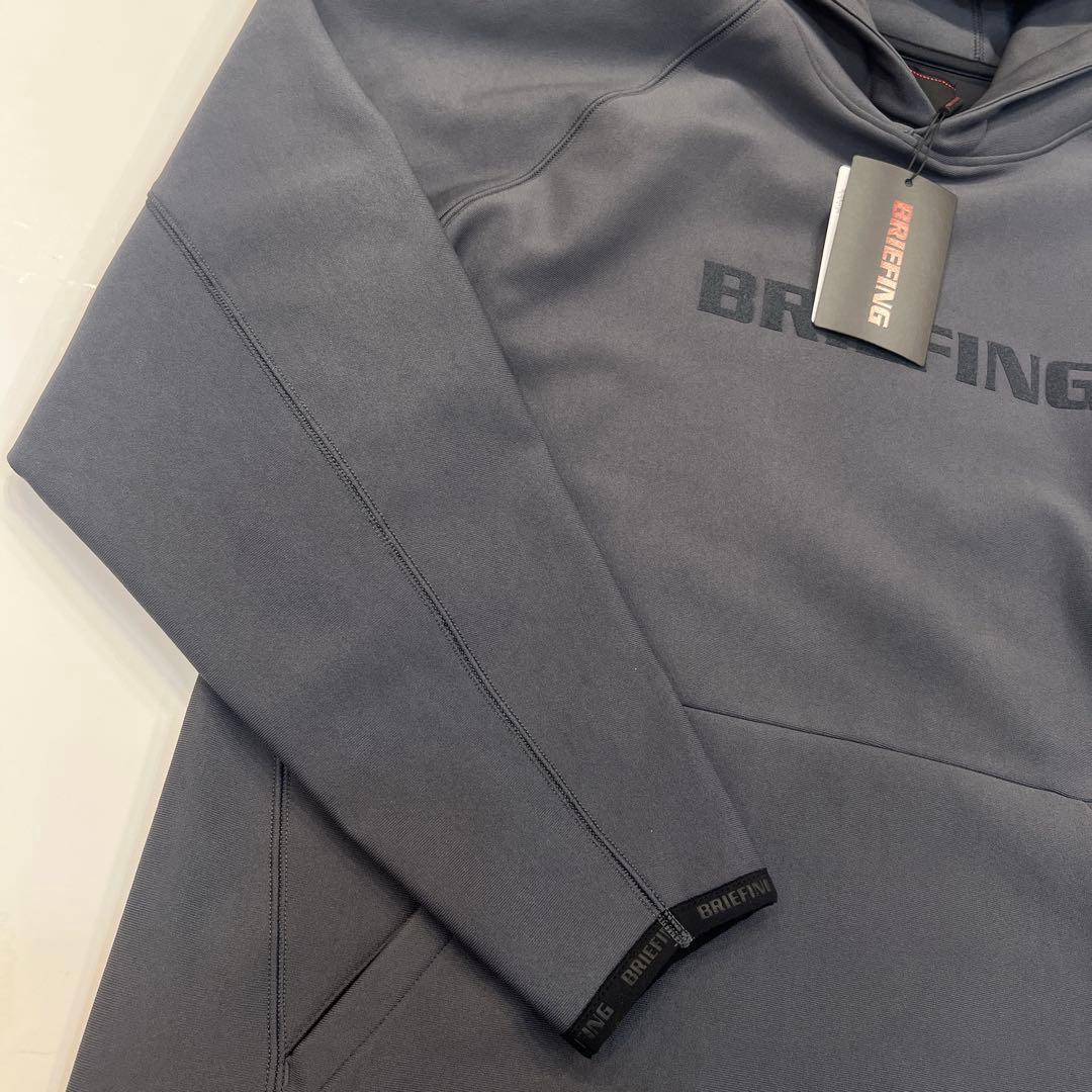 新品　BRIEFING MEN’S LOGO HOODIE チャコール M