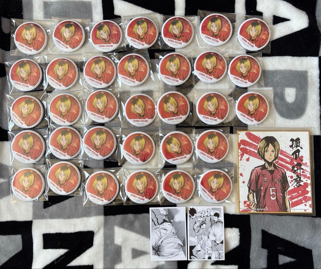ハイキュー 孤爪研磨 横断幕 缶バッジ 色紙 クロニクル カード