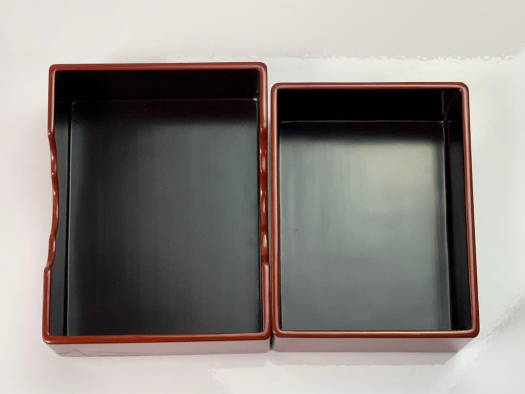 【未使用】時代漆芸 木製 菊紋蒔絵 螺鈿象嵌箱 蓋物 小物入れ R7112344