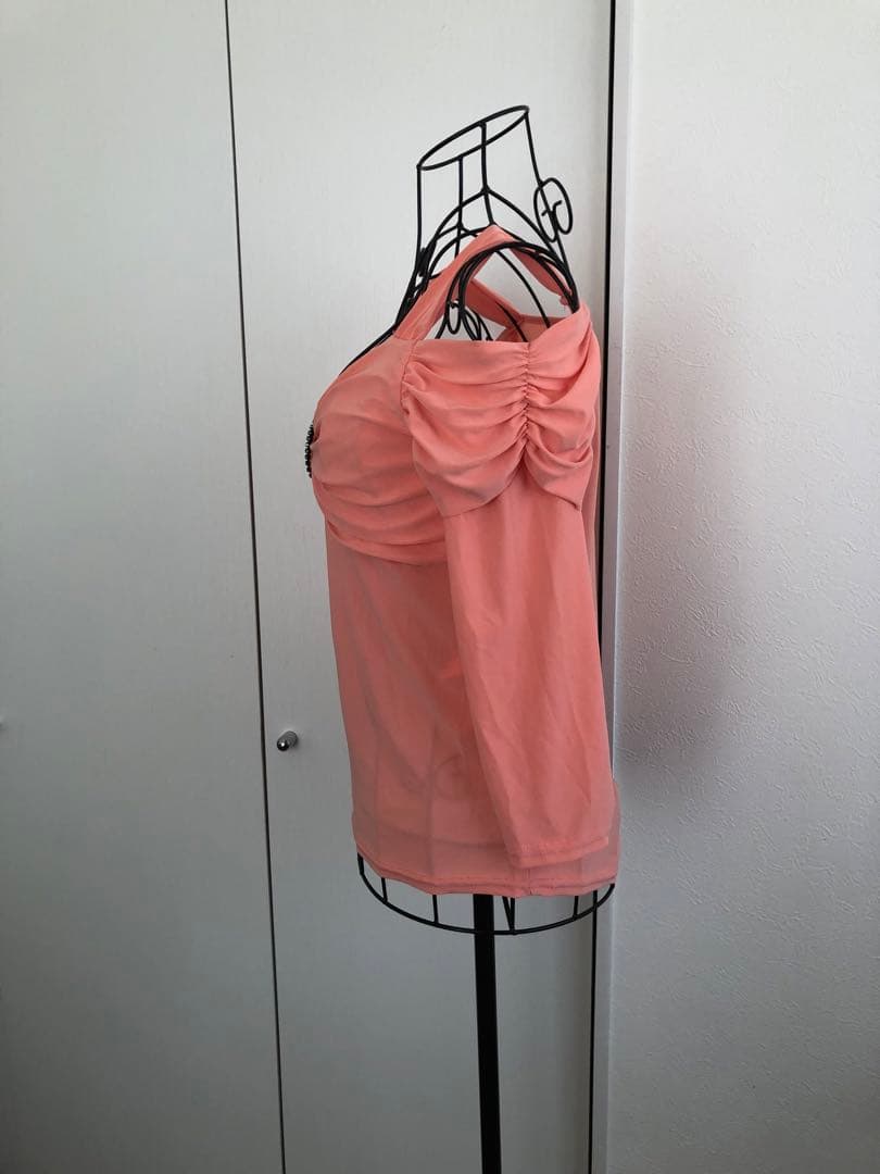 新品❣️未使用❣️ ✨社交ダンス　カットソー　サーモンピンク✨