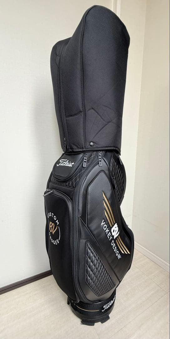 【良品⭐︎限定品】タイトリスト　キャディーバック　VOKEY 黒　ゴールド