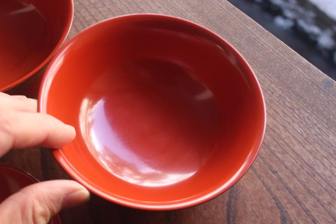 時代逸品！上質朱漆に極上信夫蒔絵の映えるお椀2点（検輪島塗懐石椀蒔絵椀