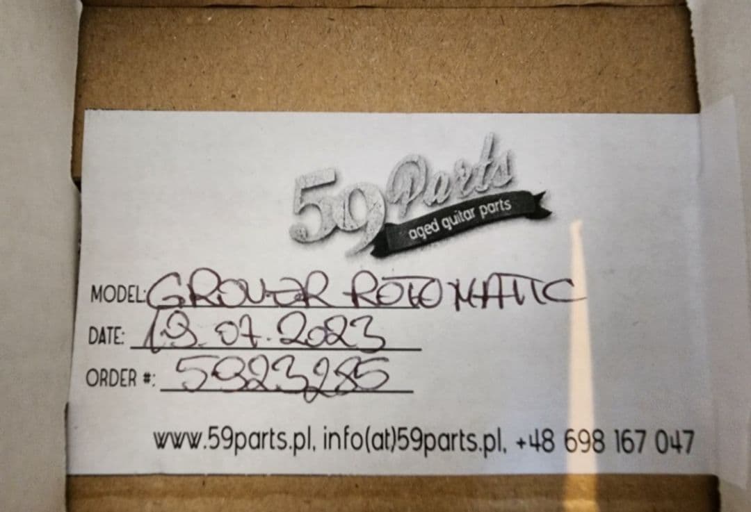 59パーツ Grover ペグ グローバー エイジド 59 Parts 新品