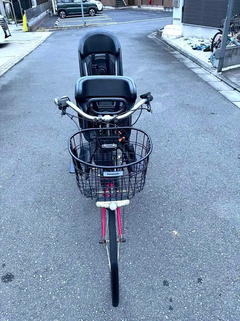 【Panasonic】電動自転車/26型/3変速/LED/付属品完備※動作確認済