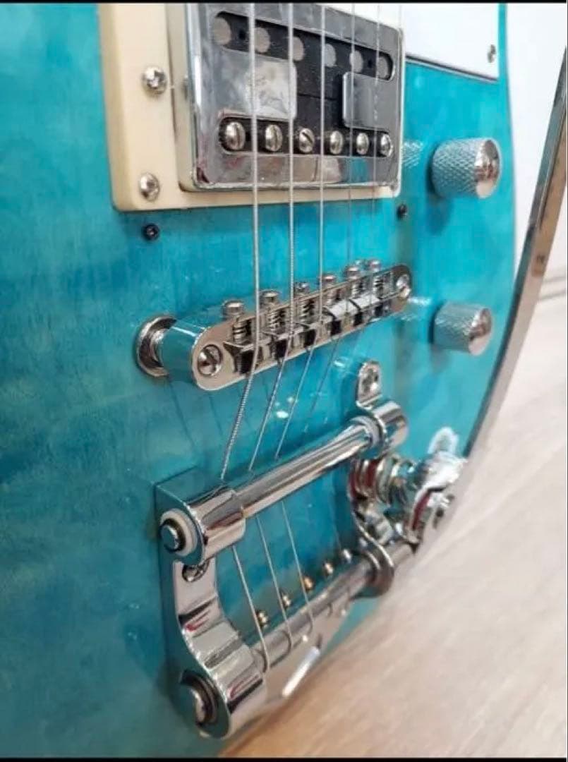 ZEUWI エレキギター ターコイズ