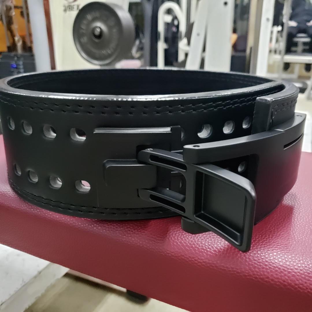 レバーアクションベルト　可変式パワーベルト オールブラック 10ｍｍ XSサイズ