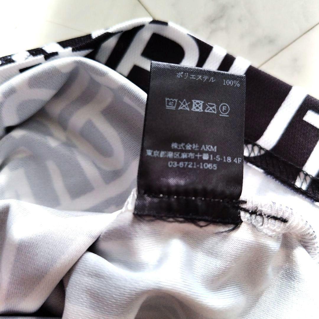 【美品】1PIU1UGUALE3 GOLF ロゴ ポロシャツ 半袖 XL 白黒