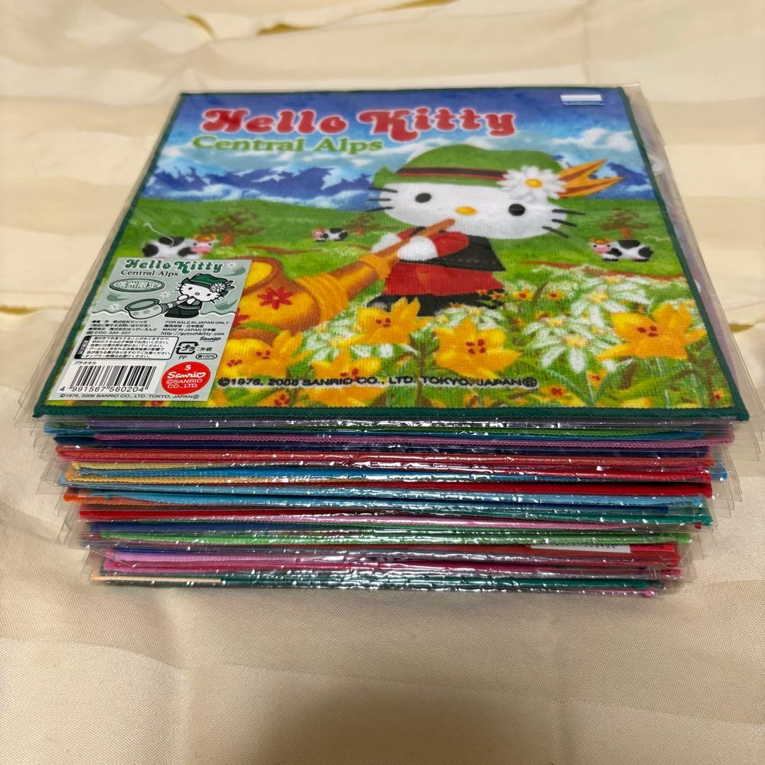 ハローキティー　ご当地プチタオル　43枚　まとめ売り