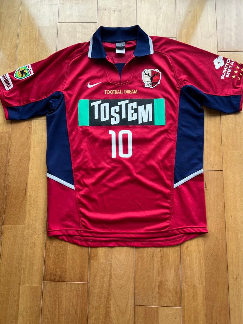 選手サイン入り　鹿島アントラーズ　レプリカユニフォーム　背番号10 本山雅志選手