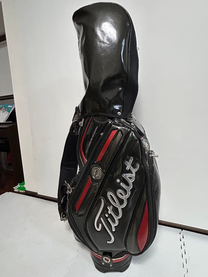 Titleist キャディバッグ 黒 赤