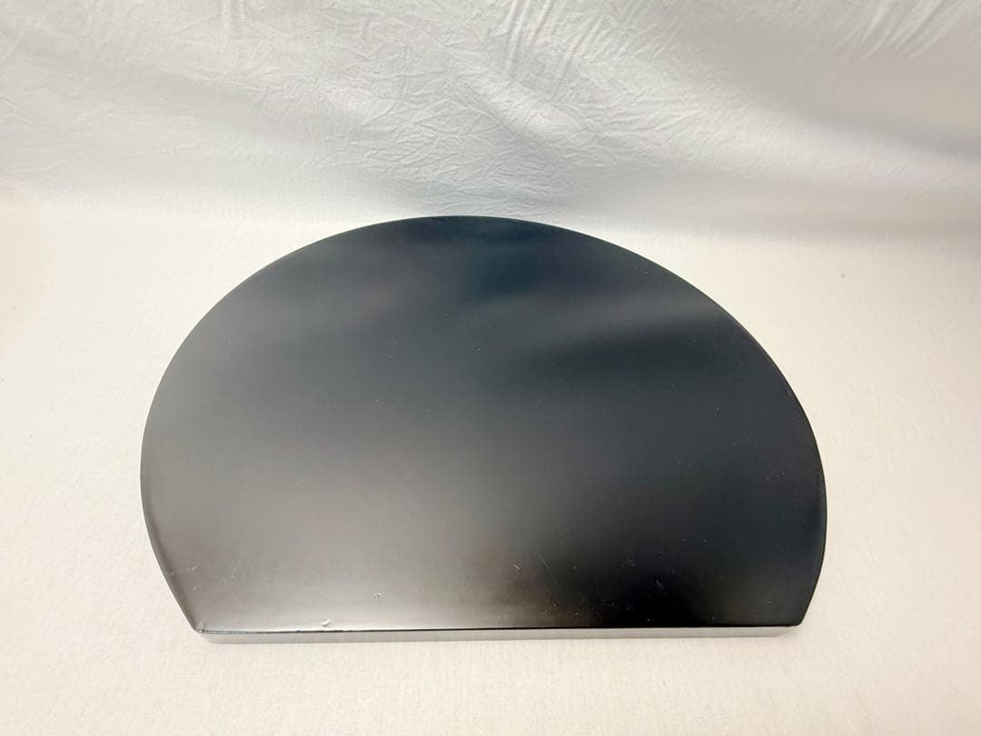 美品 懐石道具 乾漆塗 会席膳 5客揃 蒔絵 半月膳 共箱