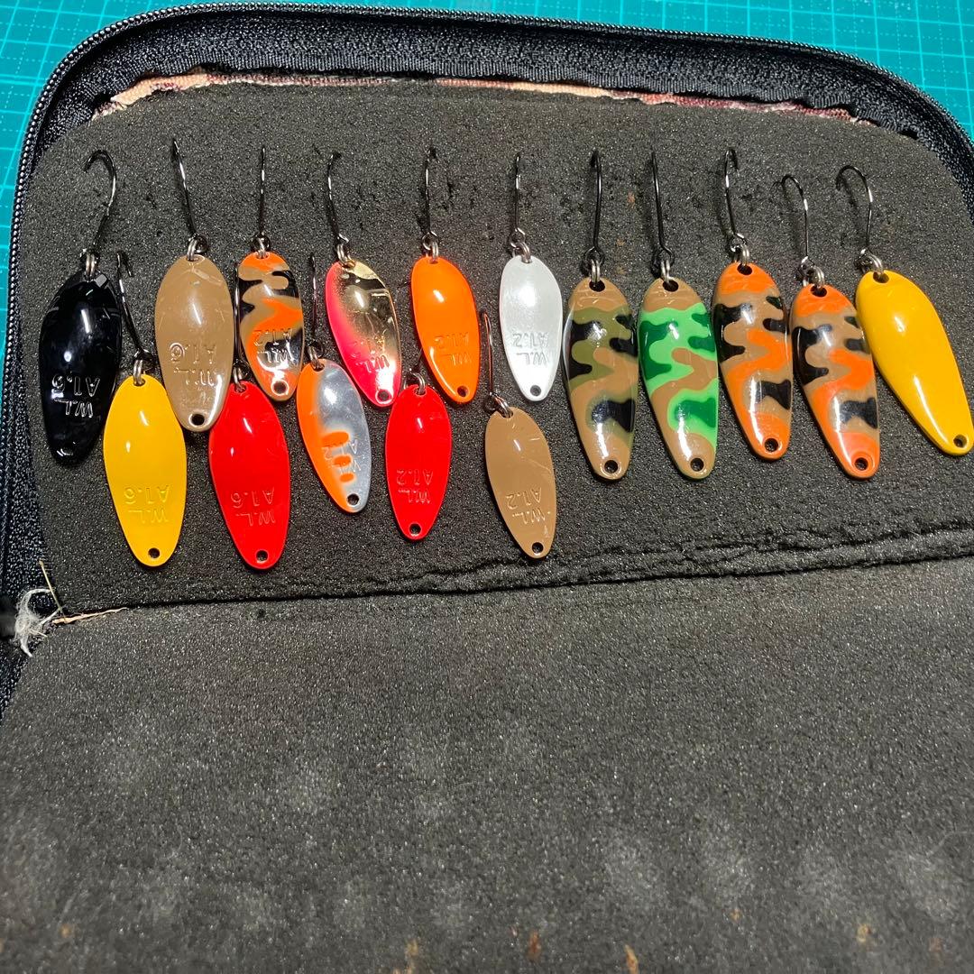 ウォーターランド　スプーン　廃盤　廃色　セット　市松模様　アルミン