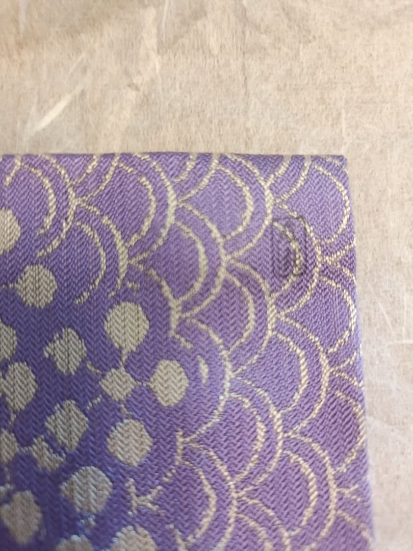 20　土田友湖　利休梅ツボツボ　茶道用帛紗　龍村美術織物