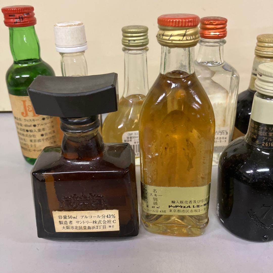 E-壁 ミニボトル 古酒 ウイスキー ジン まとめ売り 11本セット J&B