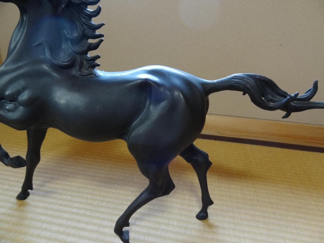 かとちゃん　真鍮製　中島宏作　馬　ブロンズ像在銘　オブジェ　重量9.9㎏