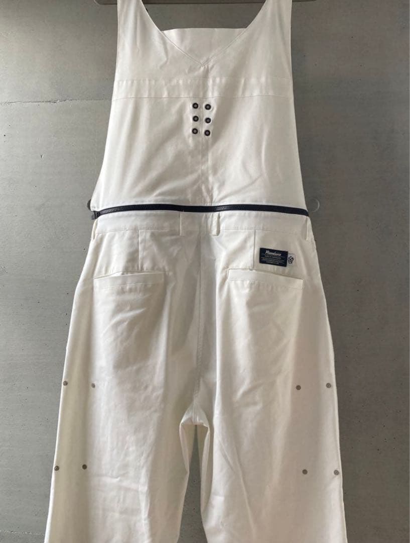 定価74800 希少Mサイズ　ラッセルノ カスタムオーバーオール 白