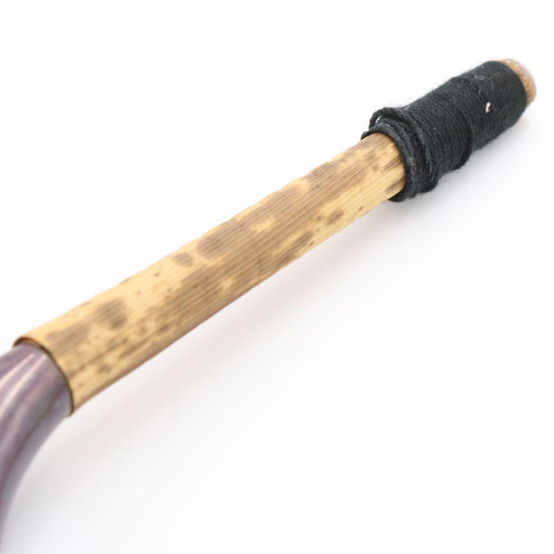 木村清雲造 鵬雲斎好写 南鐐瑞雲象嵌入炉用灰匙 純銀製約65g 茶道具　V303