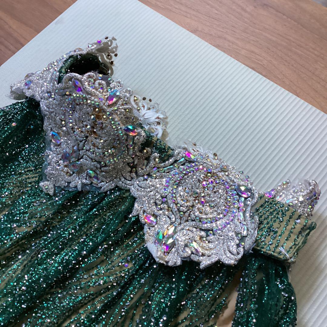 ベリーダンスコスチューム　グリーン