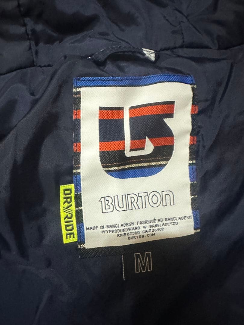 バートン　ドライライド　スノボーウエア　美品
