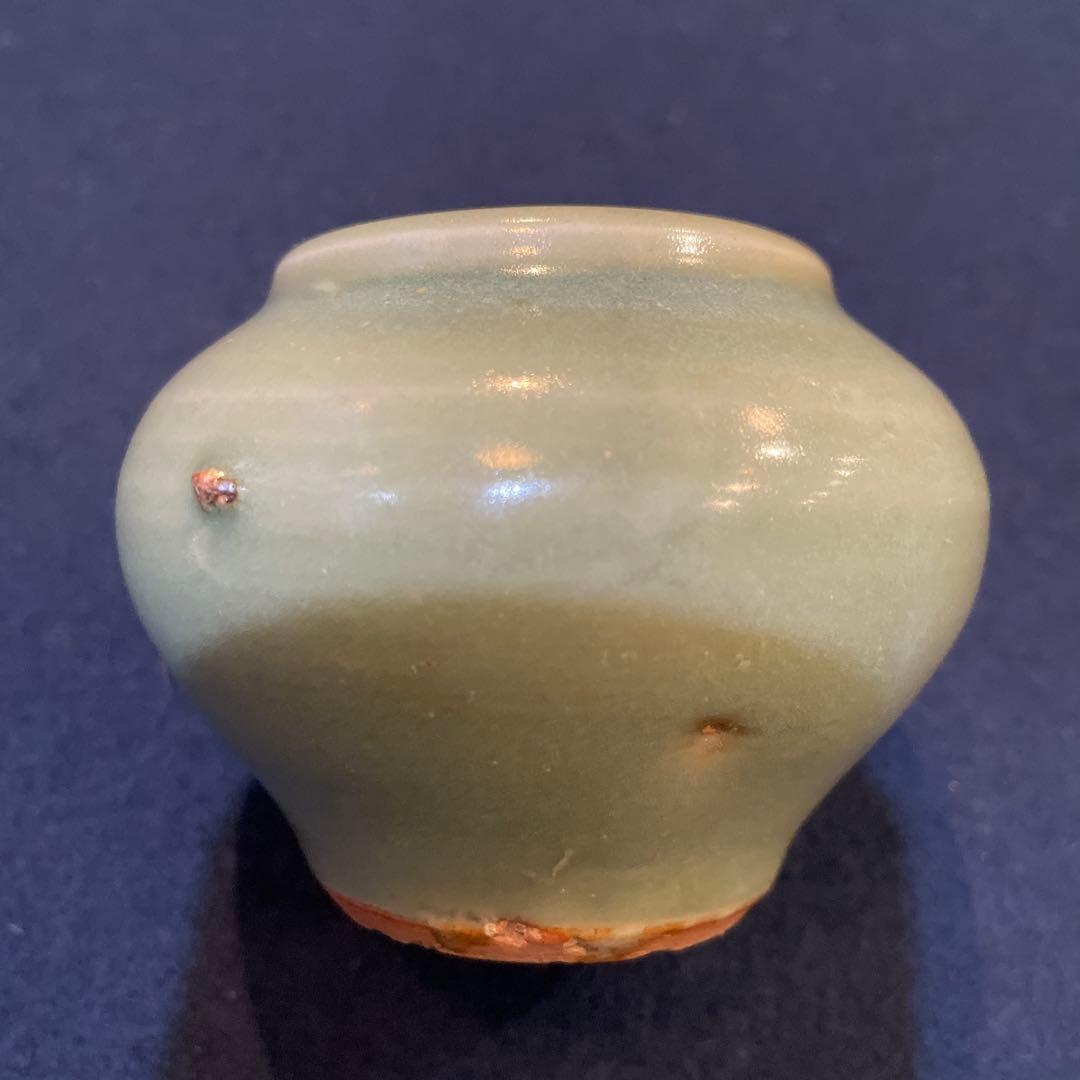 時代物「茶入」裏千家15代家元【鵬雲斎】書付の『青磁の茶入』です。