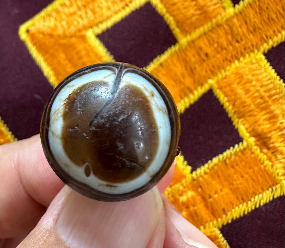 チベットアンティーク羊眼天珠ルックミー　貴重　お守り