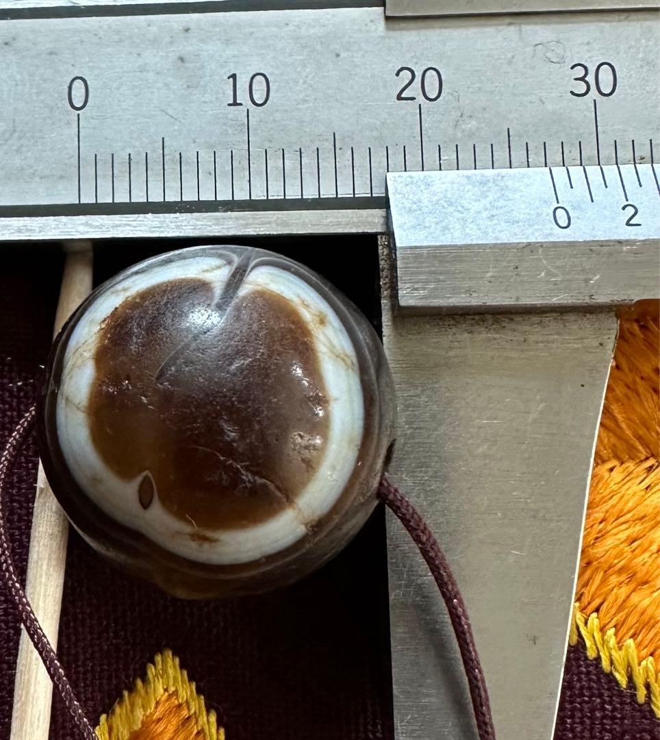 チベットアンティーク羊眼天珠ルックミー　貴重　お守り