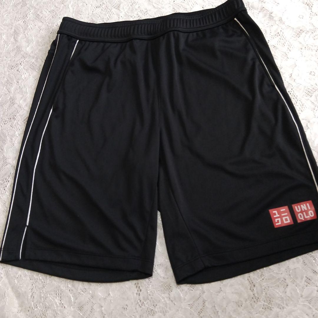 UNIQLO 黒 フェデラーモデルMサイズ上下セット