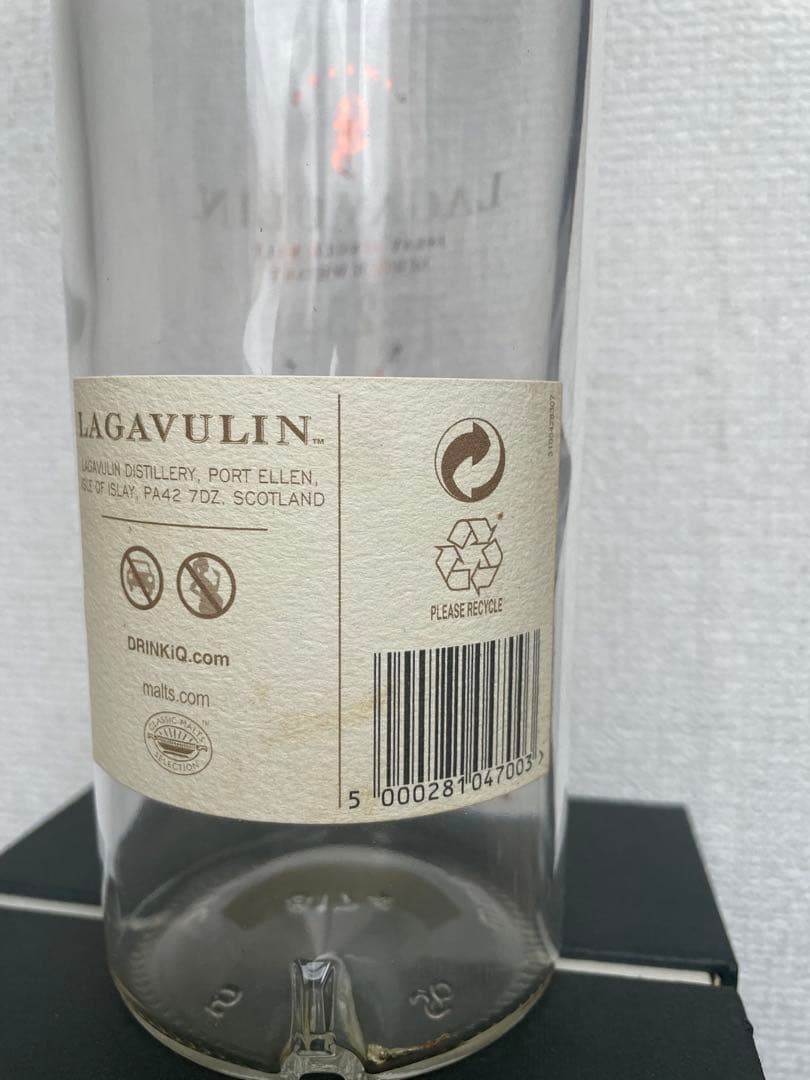 【Lagavulin】 25y 200th Anniv 空き瓶空き箱 瓶内無洗浄