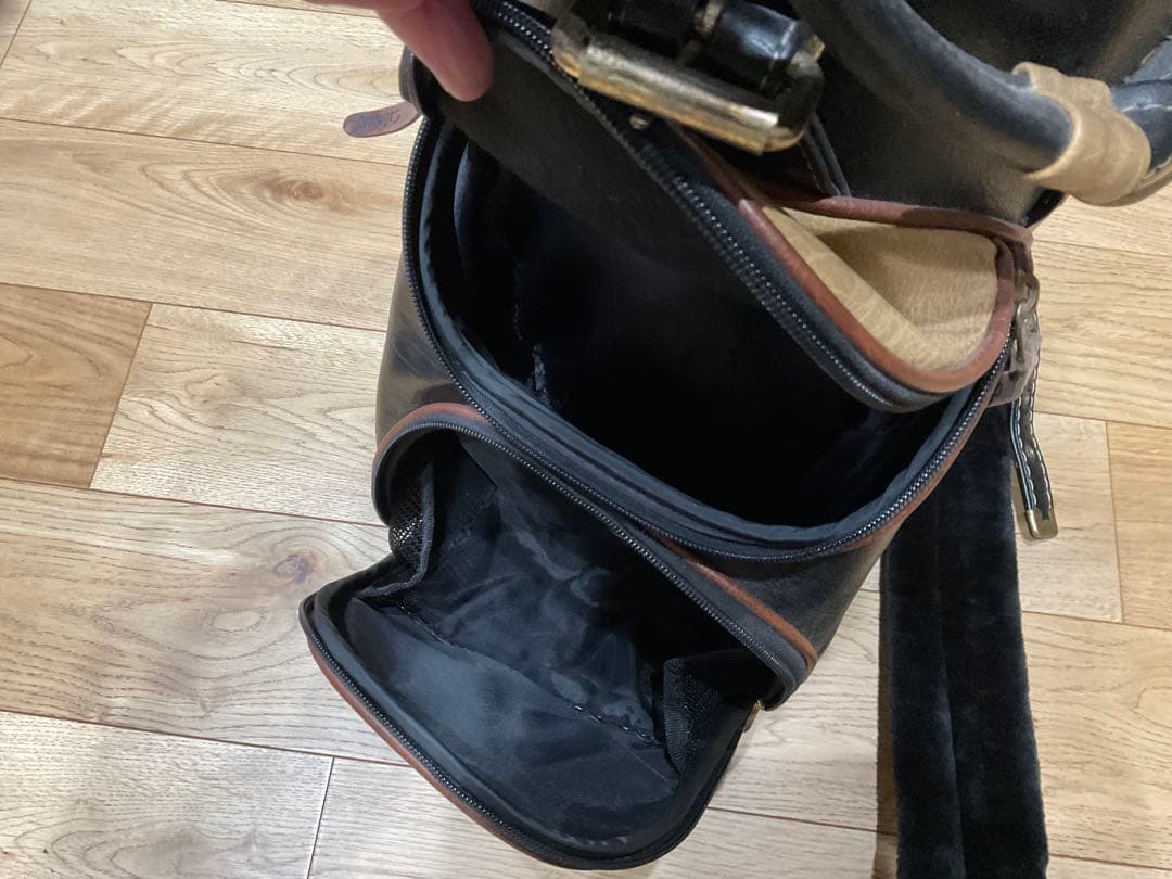 キャロウェイ キャディバッグ《8.5型》カート 3分割 ブラック レザー