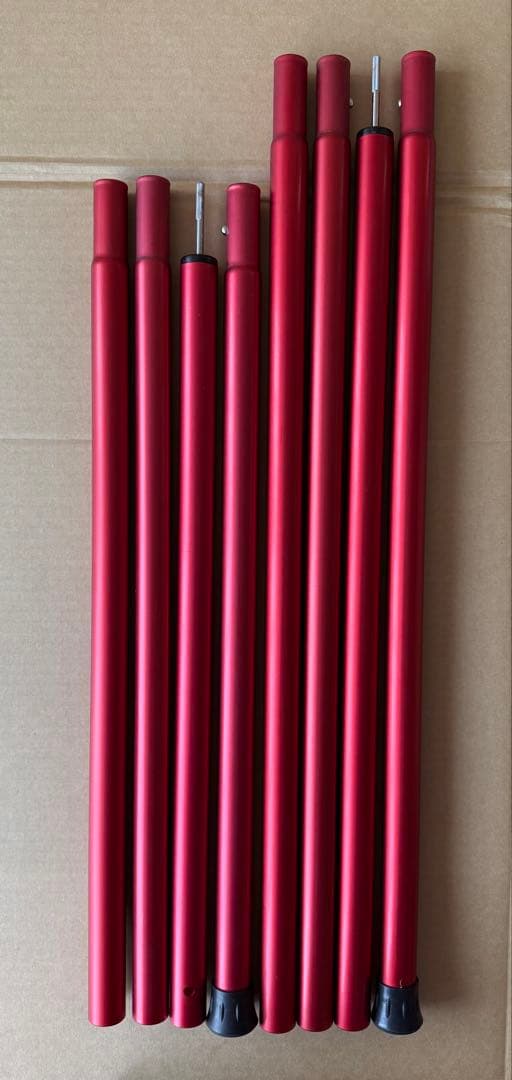 スノーピーク ウイングポール レッド 240/280 ② USED