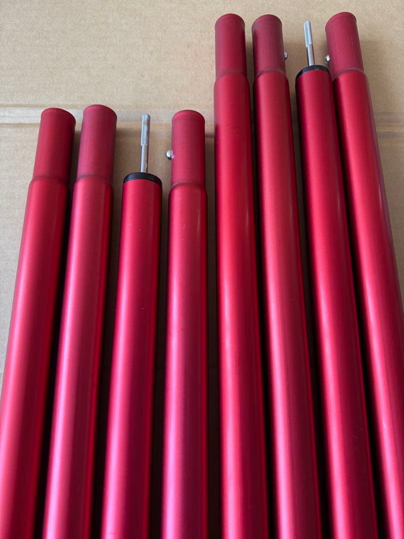 スノーピーク ウイングポール レッド 240/280 ② USED