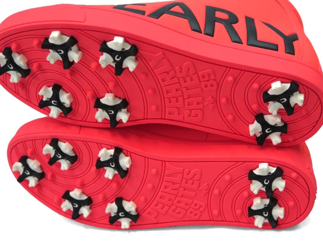 展示品●パーリーゲイツ●サイドロゴ　ミドルカット　スパイクシューズ　23.0cm